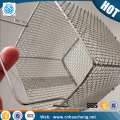 High quality 18/8 stainless steel wire storage basket with lid